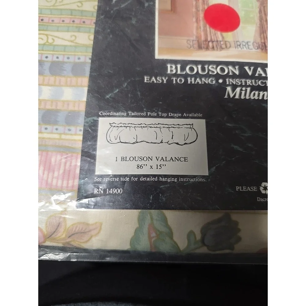 USA Crown Crafts 1 Blouson Valance Milan 86x15
